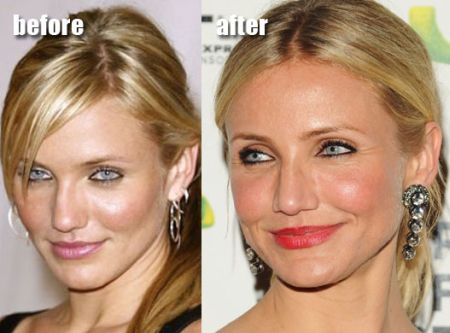 Cameron Diaz nose job before and after